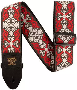 ERNIE BALL Gitarrengurt Jaquard Red Trellis