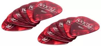 Rocktile Plektren Red Tortoise Heavy 12er Pack