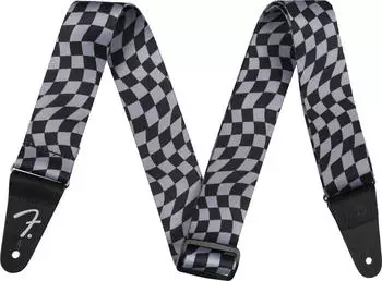 Fender Wavy Checker Poly Strap Gray Gitarrengurt