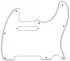 Fender Modern Style Pickguard Tele White 3-Ply 8-Hole