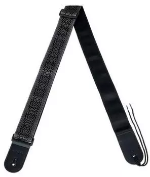 Richter Gitarrengurt Vegan Retro Black Anthracite Gitarrengurt