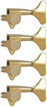 Grover Grover 144G4 Mini Bass Machines - Bass Machine Heads 4-in-Line Bass Side (Left) - Gold