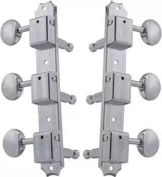 Grover Grover V138C Vintage Deluxe Machine Heads Vertical Guitar Machine Heads 3 + 3 Chrome