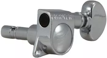 Grover Grover 406C Mini Locking Rotomatics with Round Button Single Guitar Machine Head 1 Piece Bass Side (Left) - Chrome