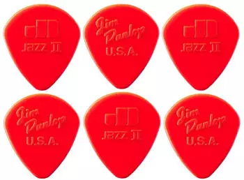 Dunlop Dunlop Nylon Jazz II Picks 1,18 mm 6er Player's Pack