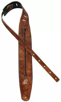Ortega OSBS-1 Bass Genuine Leather Strap Chestnut Tree
