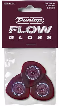 Dunlop Dunlop 550R200 Flow Gloss Pick 2,00 mm