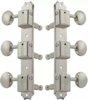 Grover Grover V138N Vintage Deluxe Machine Heads Vertical Guitar Machine Heads 3 + 3 Nickel