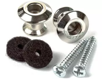 Dunlop Dunlop Straplok Dual Design Button Set Nickel