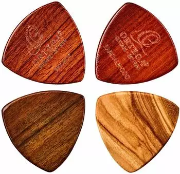 Ortega OGPWXLF-MIX4 Holz-Plektren XL 4er Pack - Plektrum