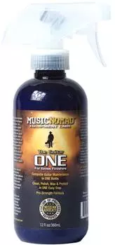 MusicNomad The Guitar ONE Tech Size (MN150) - All-In-One Cleaner Polish and Wax for Gloss Finishes 355 ml (12 oz.)
