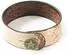 Fame Straplink Brown Embossed Flower