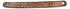 Fame Straplink Brown Embossed Flower