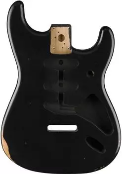 Fender Road Worn 50's Stratocaster SSS Alder Body Black Gitarren Ersatzteil