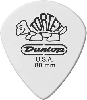 Dunlop Dunlop 478P.88 Tortex White Jazz III Picks 0,88 mm Plektren Set