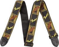 Gitarrengurt Fender BLK/Yellow/Brown Mono Strap