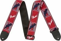 Fender 0990682000, Fender Monogrammed Strap Red/White/Blue