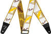 Fender Weighless Monogram Strap White/Brown/Yellow