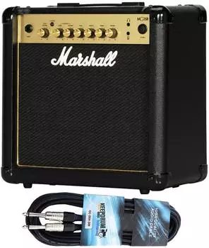 Marshall MG15GR Gitarren-Verstärker 2-Kanal 15W mit Kabel (mg15gr-gc04)