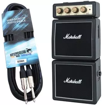 Marshall MS4 Micro Amp Stack Verstärker mit Kabel (ms-4-gc043m)