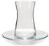 Pasabahce Heybeli Teeglas Set 12 Teilig mit Untertassen