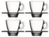 Pasabahce 95756- 12-tlg Set Espresso Tassen mit Unterteller Aqua