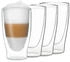 Feelino DUOS Latte Macchiato Gläser Set 4x400ml
