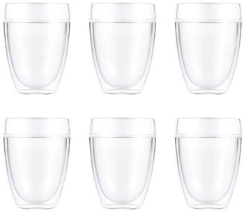 Bodum GmbH 6x Doppelwandige Kaffeebecher Pavina je ca. 350 ml transparent Bodum GmbH 6x Doppelwandige Kaffeebecher Pavina je ca. 350 ml transparent