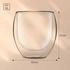 Feelino DUOS Jumbo doppelwandiges Thermoglas 310ml Borosilikatglas handgemacht Transparent