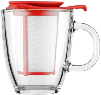 Bodum Yo-Yo tea cup with strainer red Bodum Yo-Yo tea cup with strainer red