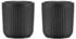 Bodum Douro Tasse 2-er Set Doppelwandig, Schwarzmatt - Matt Schwarz