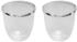 Bialetti Set 2 Becher Double Wall Firenze, 80ml Borosilikatglas