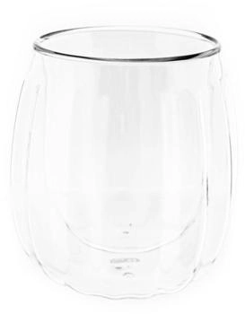 Mulex 4er Gläser Set 350ml Gläser Teeglas Espressogläser Doppelwandig - transparent Glas MX-151453-2x