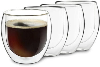 Feelino Thermoglas DUOS Jumbo doppelwandiges Glas 310 ml, Glas
