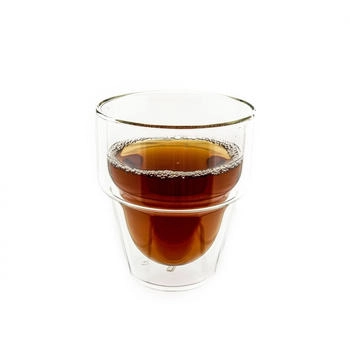 Mulex 4 Tlg. Gläser Set 350 ml Borosilikatglas für Eiskaffee, Tee, Saft Hitzebeständig
