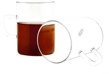 Mulex 6 Tlg. Glas-Set mit Henkel für Tee, Kaffee, Säfte oder Wasser
