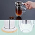 Relaxdays Teeglas Doppelwandglas Teetasse Teebecher Glastasse Isolierglas Glas Sieb Deckel