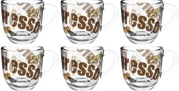 Leonardo Espressotasse NAPOLI, Glas, 80 ml, 6-teilig