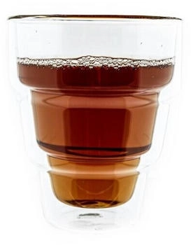 Mulex 2 Tlg. Gläser-Set Hitzebeständig für Heiß- und Kaltgetränke 350 ml aus Borosilikatglas