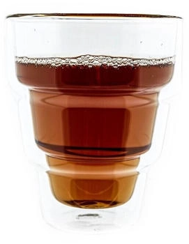 Mulex 4 Tlg. Gläser-Set Hitzebeständig für Heiß- und Kaltgetränke 350 ml aus Borosilikatglas