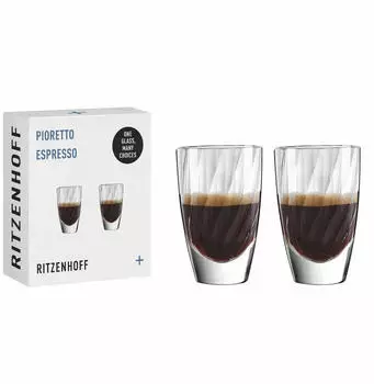 Ritzenhoff Pioretto Espressoglas 2er Set RDT F25
