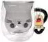 Intirilife Thermo-Glas Katzen-Design doppelwandig 200ml (IL-101255)