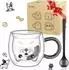 LuxusKollektion Hund Tasse doppelwandig 280ml mit Löffel