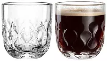 Leonardo GOCCE Kaffeeglas transparent 220ml, 2er-Set (055183)