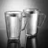 Ecooe Latte-Macchiato-Gläser Set doppelwandig, Borosilikatglas, 450ml, 2er
