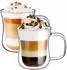 LuxusKollektion Latte-Macchiato-Gläser doppelwandig, Borosilikatglas, 240ml, 2er-Set
