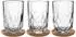 Leonardo GOCCE Latte-Macchiato-Set mit Untersetzer, 6-tlg. (055192)