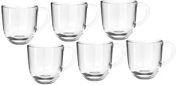 Leonardo Napoli Kaffeetassen-Set, Glas, 280ml, 6-teilig (024202)