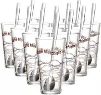 Ritzenhoff & Breker Sana Latte Macchiato Gl&auml;ser mit L&ouml;ffel 370 ml 12er Set