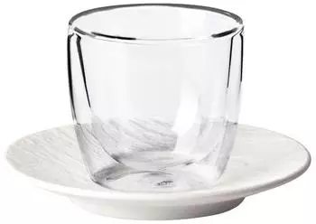 Villeroy & Boch Manufacture Rock Espressoglas mit Untertasse 70ml (1042401410)